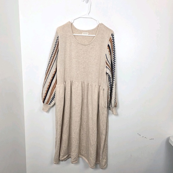 Roolee Dresses & Skirts - Cozy Beige Knit Dress